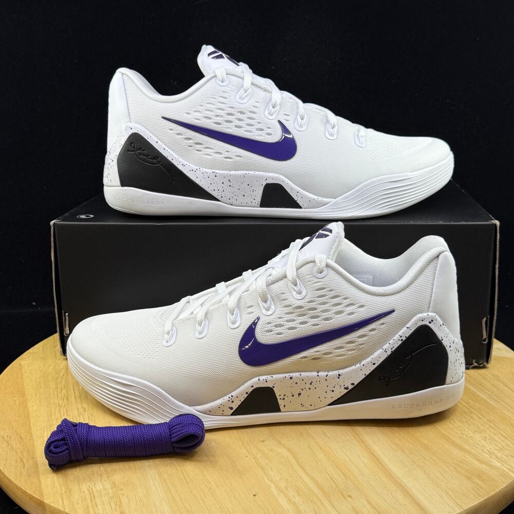 Nike Kobe 9 IX Protro Court Purple White Lakers Home IH1401 100 Shoe Size 8 M